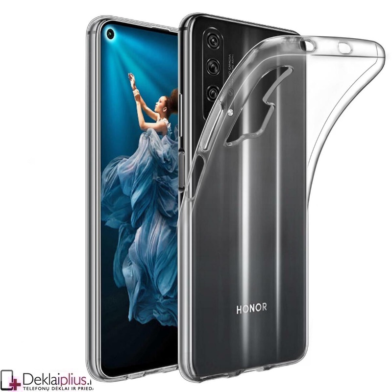 Silikoninis dėklas 1.0 mm storio - permatomas (Huawei HONOR 20 PRO) Silikoninis dėklas 1.0 mm storio - permatomas (Huawei HONOR 20 PRO)